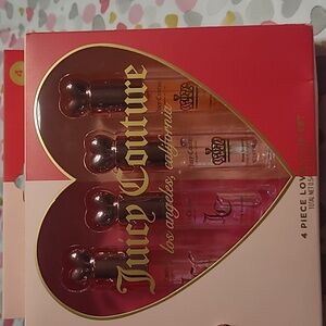 Juicy Couture Lovely Lip Set - 4 Piece Cherry,raspberry,strawberry, Rose